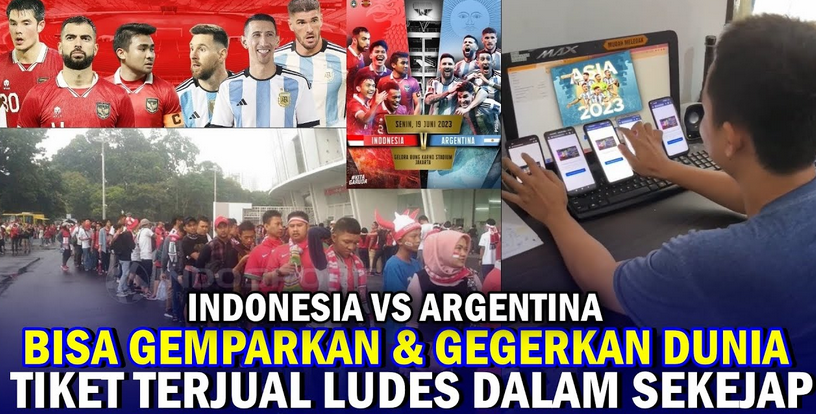 Tiket Timnas Indonesia Vs Argentina Soldout Hanya Dalam 12 Menit