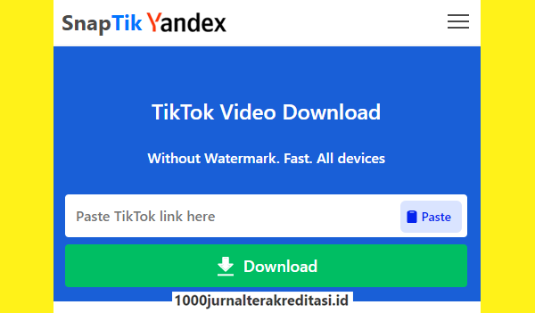 snaptik yandex download video no watermark